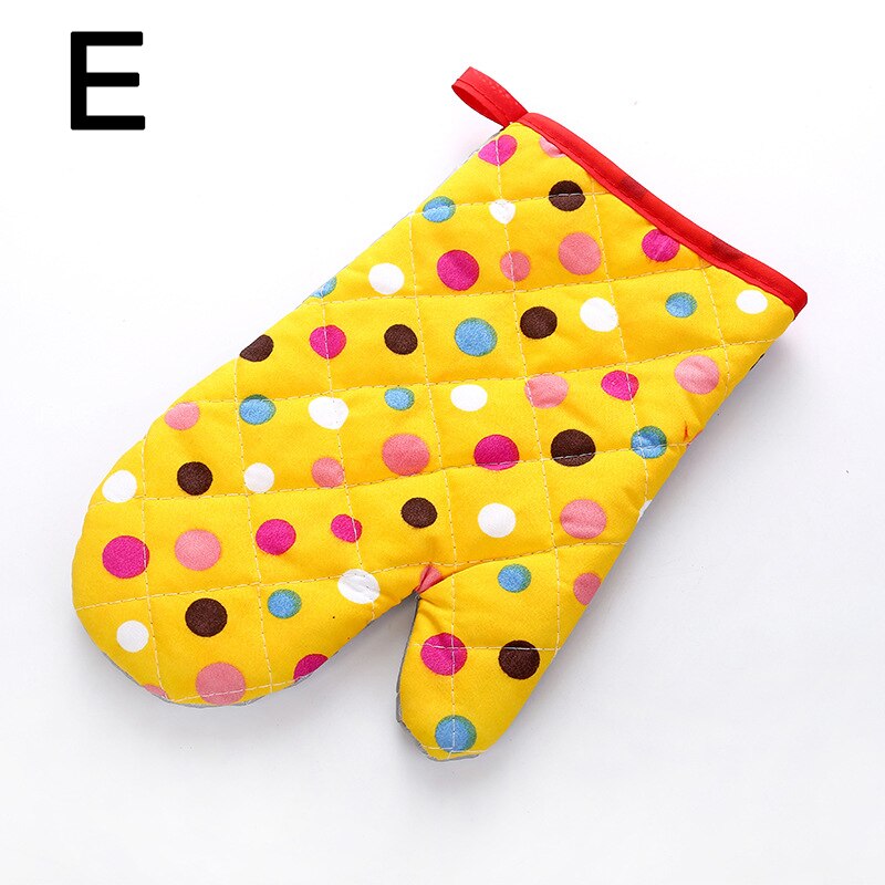 1Pc Oven Mitts Kitchen Gloves Cooking Microwave Gloves Baking Bbq Oven Potholders Oven Mitts Insulation Mat Baking Kitchen Tools: E