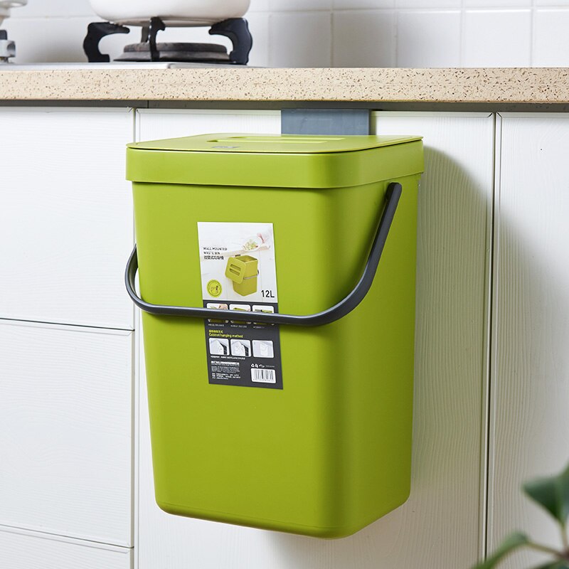 Toilet Waste Bins Kitchen Trash Can Car Recycle Door Hanging Trash Bin Kitchen Dustbin Garbage Rubbish Bin Bathroom Garbage Can