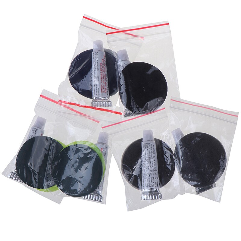 PVC Inflating Air Bed Boat Sofa Repair Perfect Seal 4Patches 2Glues Kit For Air Mattress Self-inflating Mat Repair 2 Set