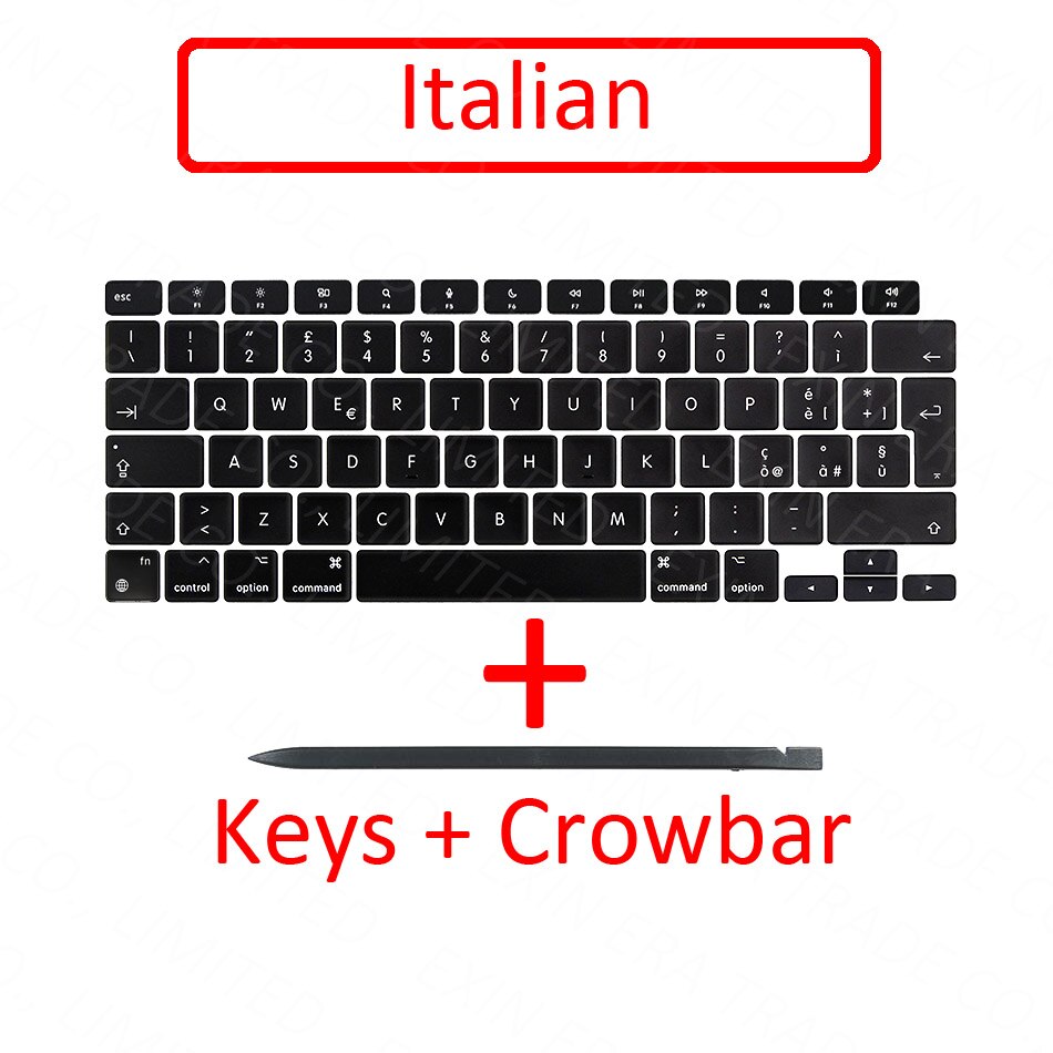 Teclas A2337 para ordenador portátil, tapa para teclas, reparación de tijera para Apple Macbook Air Retina 13 "M1 EMC 3598: Italian