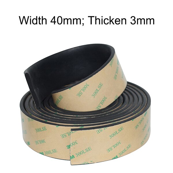 3 Meters Car Window Sealant Rubber Sunroof Triangular Window Sealed Strips Seal Trim For Auto Vehicle Front Rear Windshield: 40mm