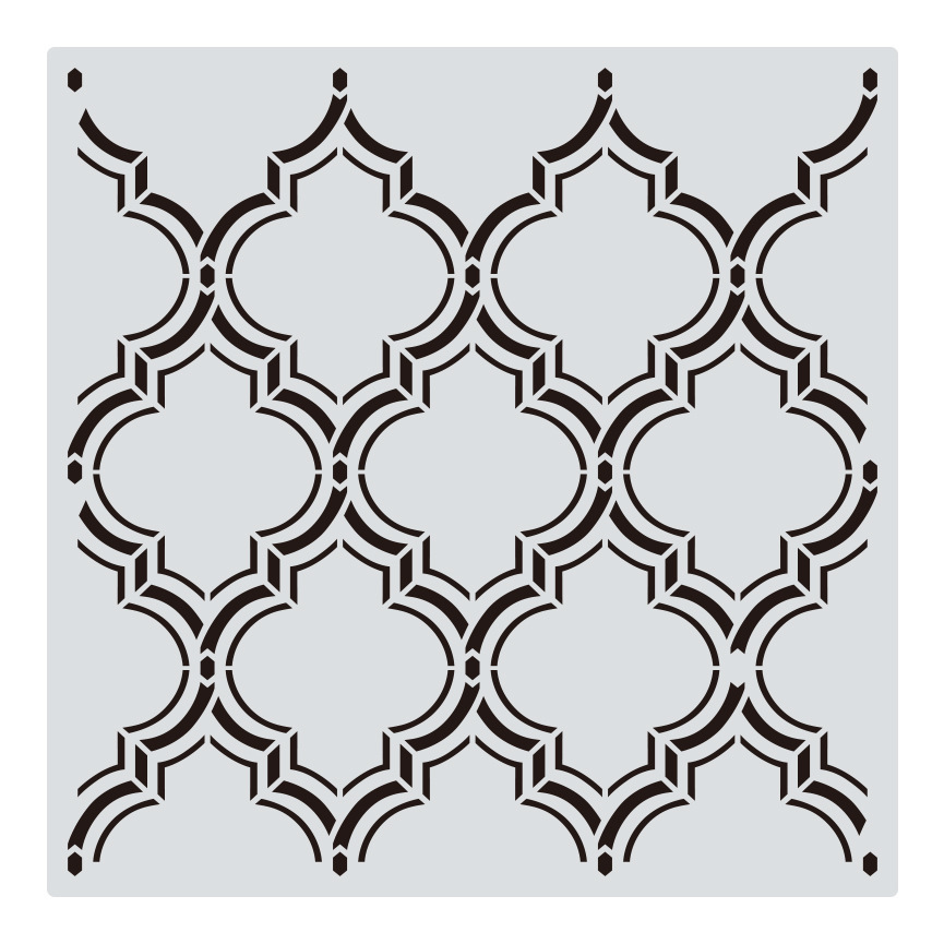 1 Uds. 30*30cm Mandala geométrico DIY plantillas de capas pintura de pared libro de recortes colorear plantilla decorativa de álbum en relieve: Gris claro