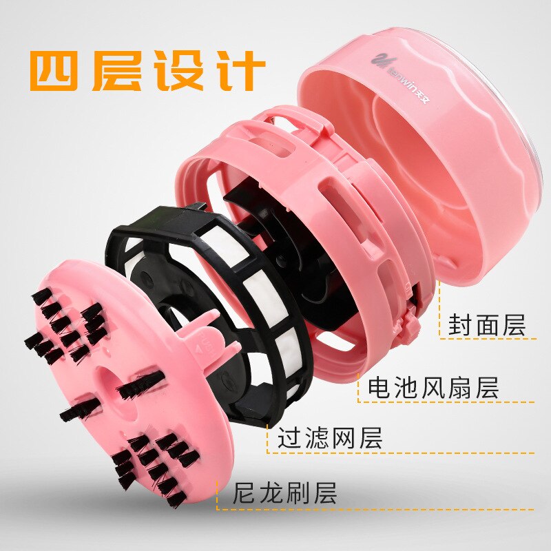 Tenwin Electric Vacuum Cleaner Desk Set Desktop Mini Auto Portable Cordless Dust Sweeper For Kids Office School Supplies