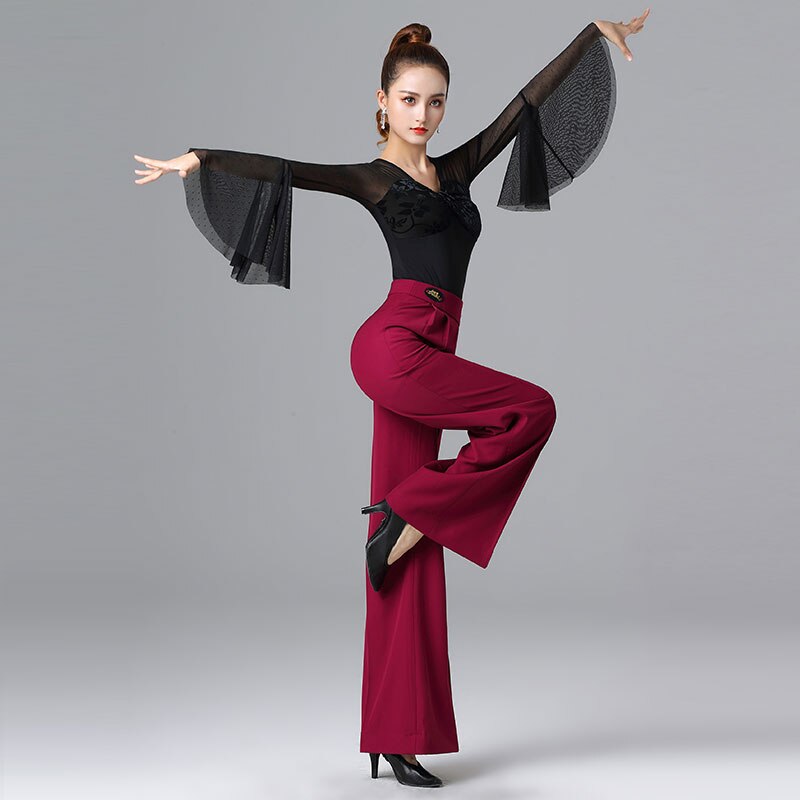 Doble nueva de ropa de baile de salón de baile largo para baile de de manga especialmente la práctica ropa femenina estándar nacional