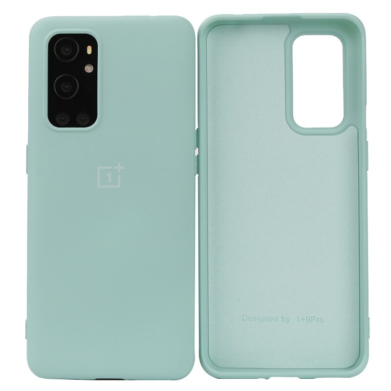 Oneplus 9 9pro flüssigkeit silikon fall für oneplus 9pro original schlank weiche rückseitige abdeckung one plus 9 9 pro silikon fall: For Oneplus 9 pro / Light blue