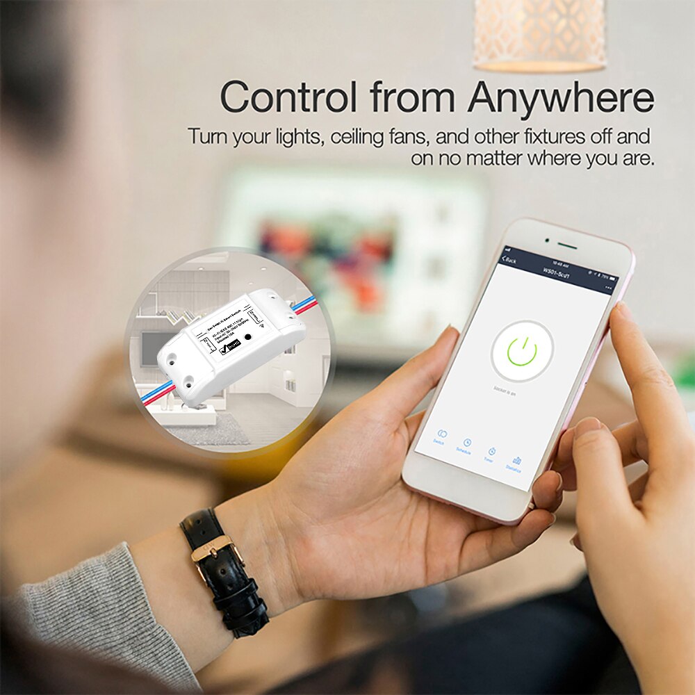 Wifi diy trådløs fjernkontroll lys smart automatiseringsrelé modul kontroller smart wifi automatisering relé modul
