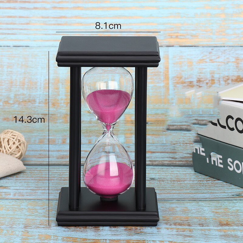 Piękny zestaw klepsydry 15/30 minut opcja, Dom klepsydra ozdoby dla dzieci praca domowa/hotel/kawiarnia/restauracja za pomocą: czerwony / 15min