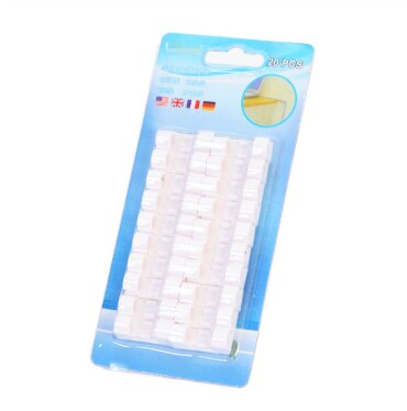 20 stücke Finisher Draht Klemme Hause Ätherisches Draht Selbst-Adhesive Organizer Kabel Clip Verschluss Halter Telefon Linie Schnalle Clips: 3 Set White 20pc