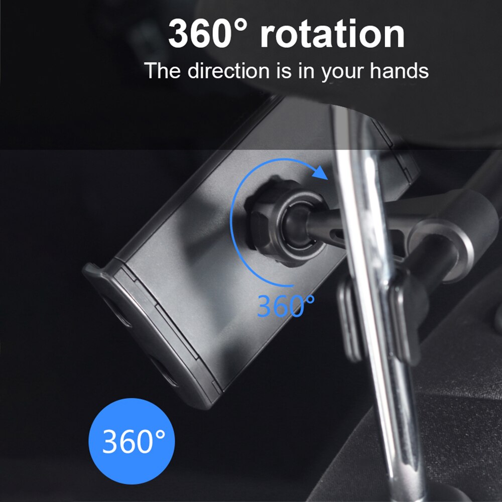Soporte de teléfono para almohada trasera de coche soporte de montaje para reposacabezas trasero de asiento de coche para iPhone X8 iPad Mini Tablet de 4-11 pulgadas
