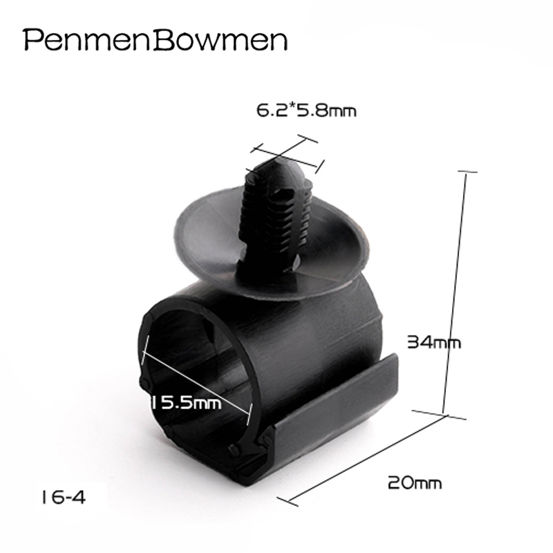 Fermacavi Per Auto – 10 Clip Porta Tubi In Plastica – Fissaggi Universali 11 Mm Neri