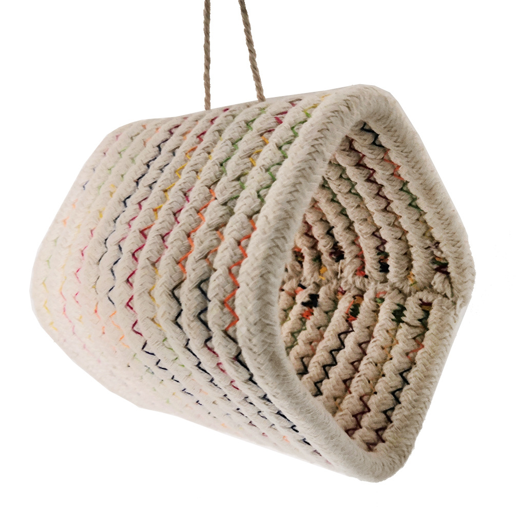 Curated visual reference: Picture Idea: Cotton Rope Parrot Cage Hanging Bird Cylinder Tunn