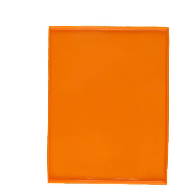 Silicone Baking Pad Multi-functional Cake Tray Pan Mat Painted Pad Pastry Swiss Roll Baking Mold Tool: Orange