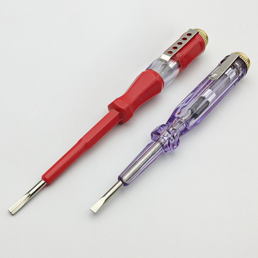 Dual-use Slotted Screwdriver Test Pencil Durable Test Pencil Electric Test Tester Multifunction Electrician Test Pen tool 5 type
