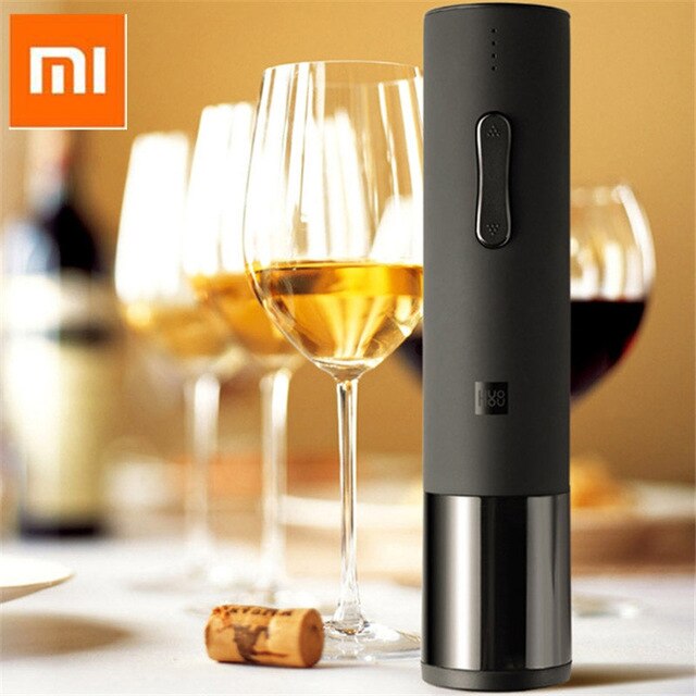 Xiaomi mijia automatisk rödvinsflasköppnare elektrisk vinöppnare lockpropp snabb karaffset korkskruv folieskärare korka ut: Vinflasköppnare