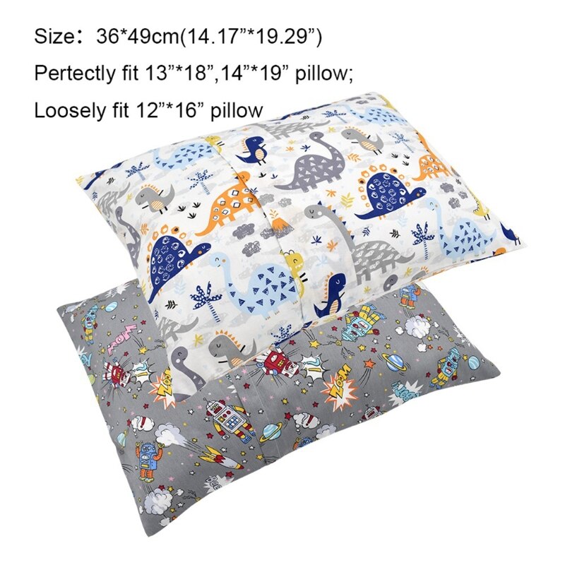 83XC Envelop Kids Peuter Kussensloop Katoenen Baby Kussensloop Past Voor 13x18in 14x19in 12x16in Kussen Zacht Ademend