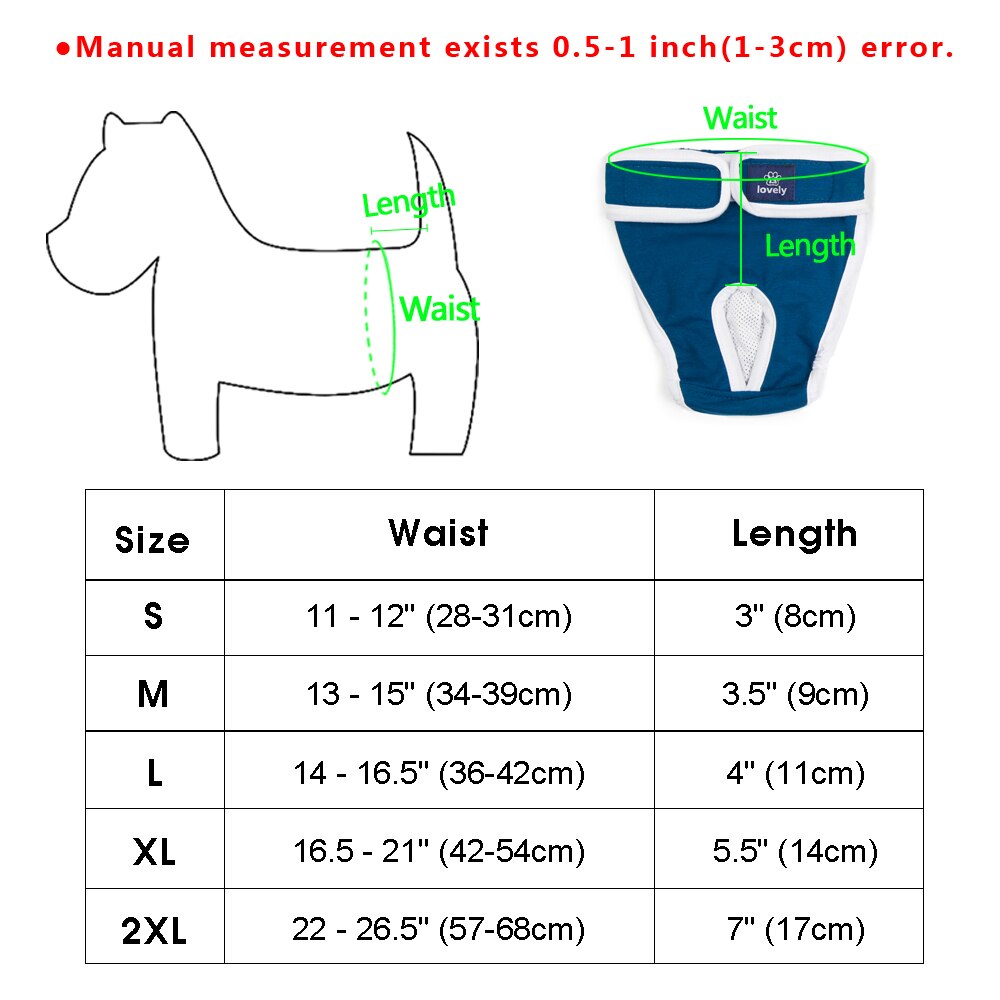 S-2XL Hond Luier Fysiologische Broek Sanitaire Wasbare Vrouwelijke Hond Slipje Shorts Ondergoed Slips Voor Kleine Medium Grote Honden