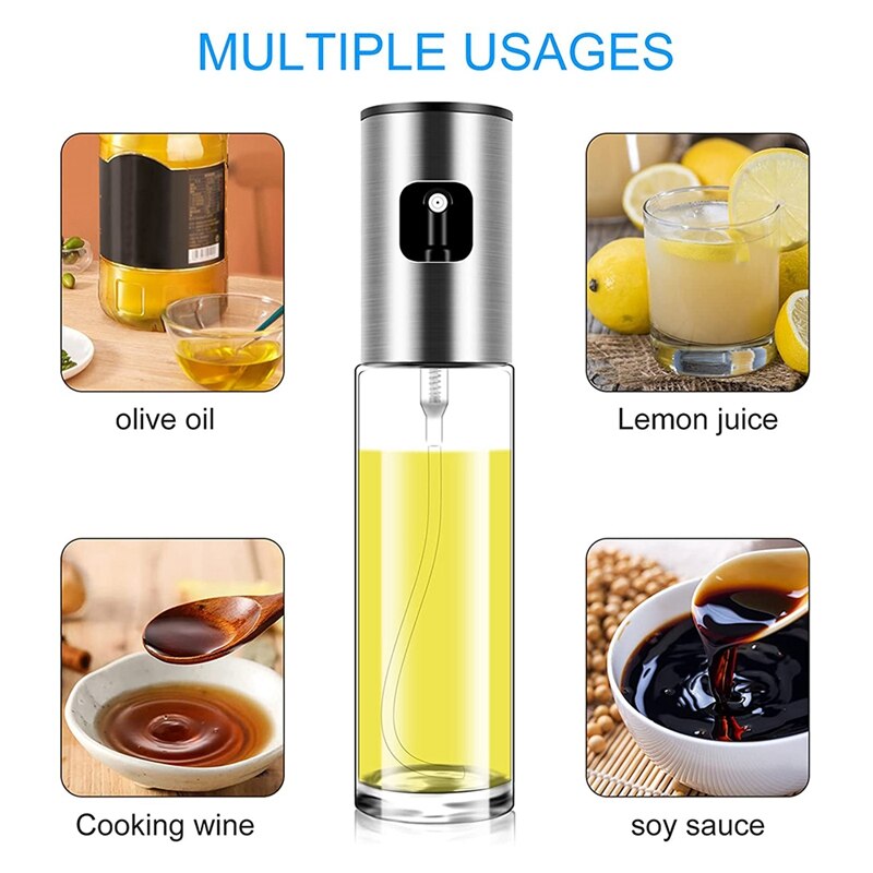 Olijfolie Spuit Olijfolie Spuit Food Grade Draagbare Azijn En Olijfolie Spray Fles Lucht Friteuse