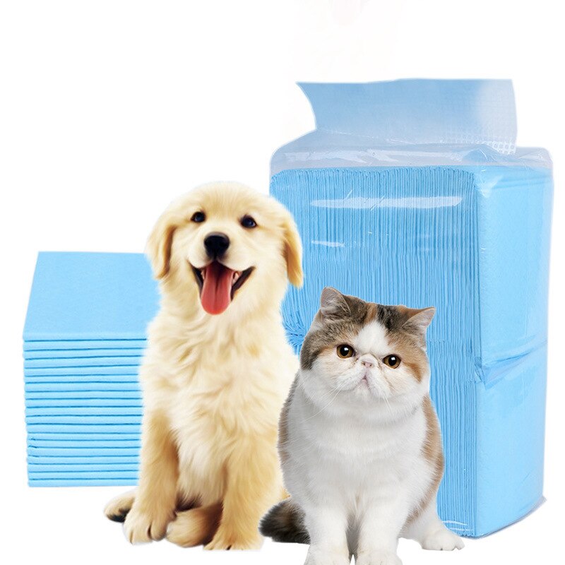 Kæledyrsble hundble ble engangs hvid miljøbeskyttelse urin ikke-våd deodoriserende rengøring til katte og hunde: S størrelse 100 stk