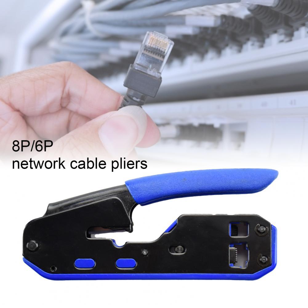 7SQ610 Precieze Internet Draad Crimper 8P/6P Netwerk Crimper Kabel Strippen Decrustation Tang Ethernet Cutter Snijgereedschap