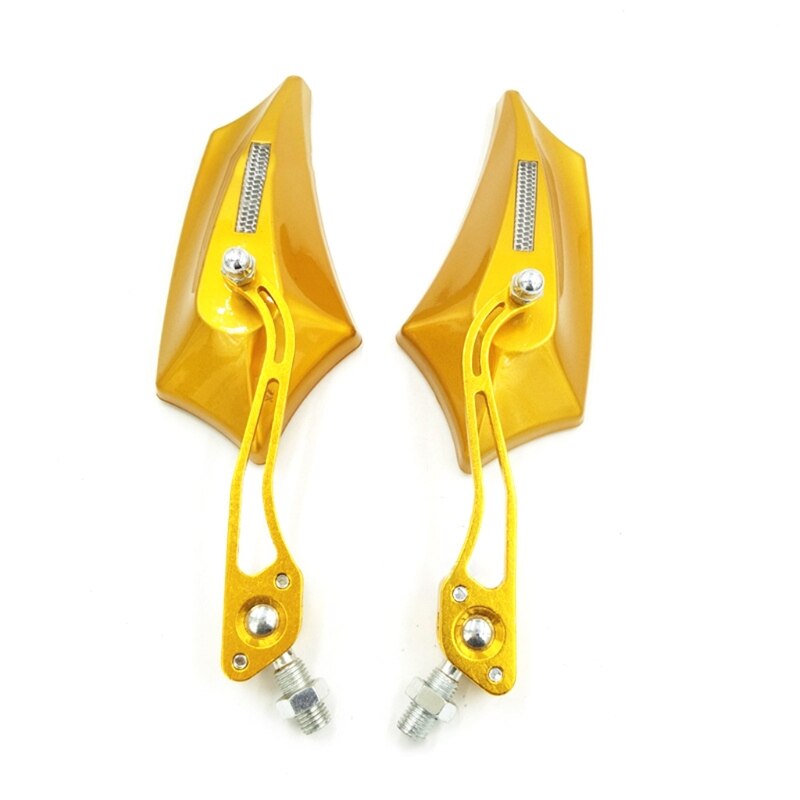2x Gemodificeerde Spiegels Motorfiets Scooters Achteruitkijkspiegel Side Achteruitkijkspiegels Links Rechts 8Mm 10Mm