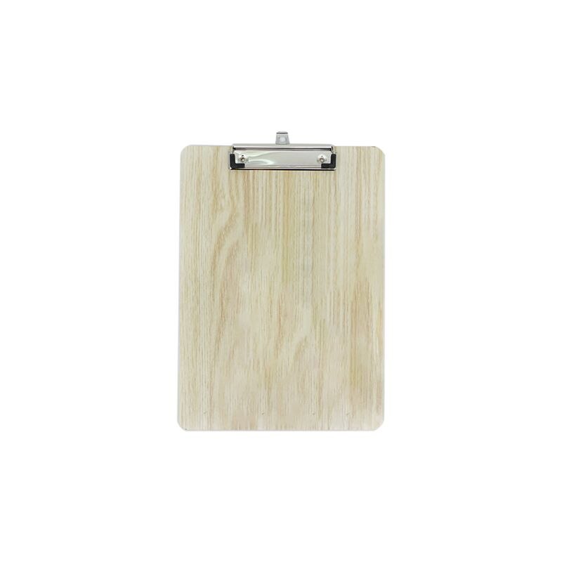 Bærbar  a4/a5 træ skriv klip bord fil hardboard til kontorskole papirvarer leverancer: A5- træfarve