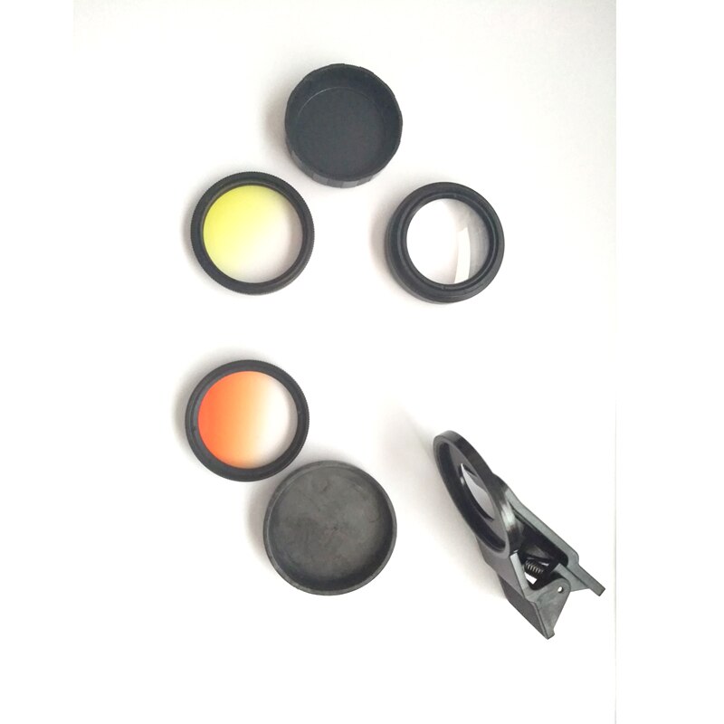 Zeewater koraal cilinder fotografie lens zee cilinder filter drie lens met macro filter aquarium blauw licht,