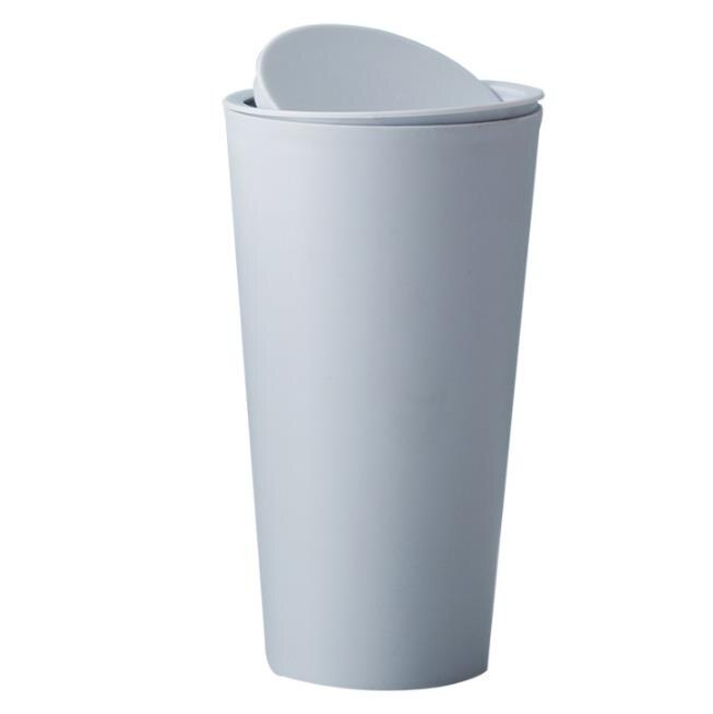 Caixote do lixo do lixo do desktop pequeno lata de lixo de mesa reciclado wastebasket carro dustbin sala de escritório em casa: Azul