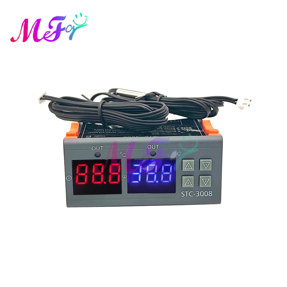 Digital termostat 220v stc -1000 3000 3008 3018 3028 temperatur fuktighetsregulator omkopplare humidistat termometer hygrometer