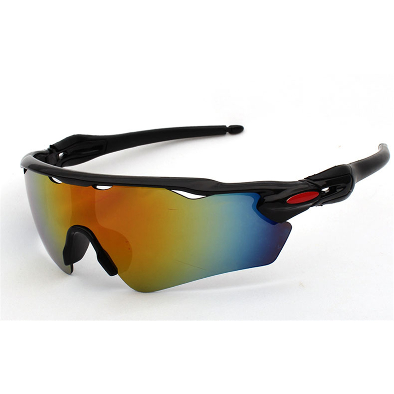 Sport Zonnebril Winddicht Goggle UV400 Fietsen Running Rijden Vissen Golf Honkbal Softbal Wandelen Bril Eyewear: Black