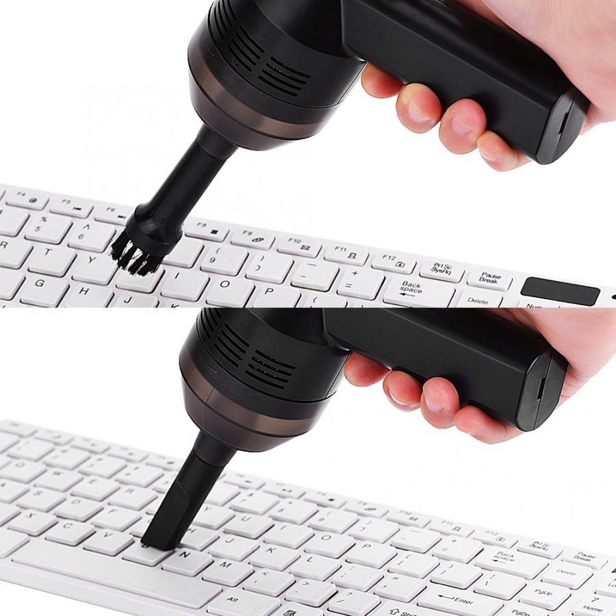Portable Mini Handheld Rechargeable Keyboard Vacuum Cleaner for Laptop Desktop PC Dust Collector Cleaning Kit