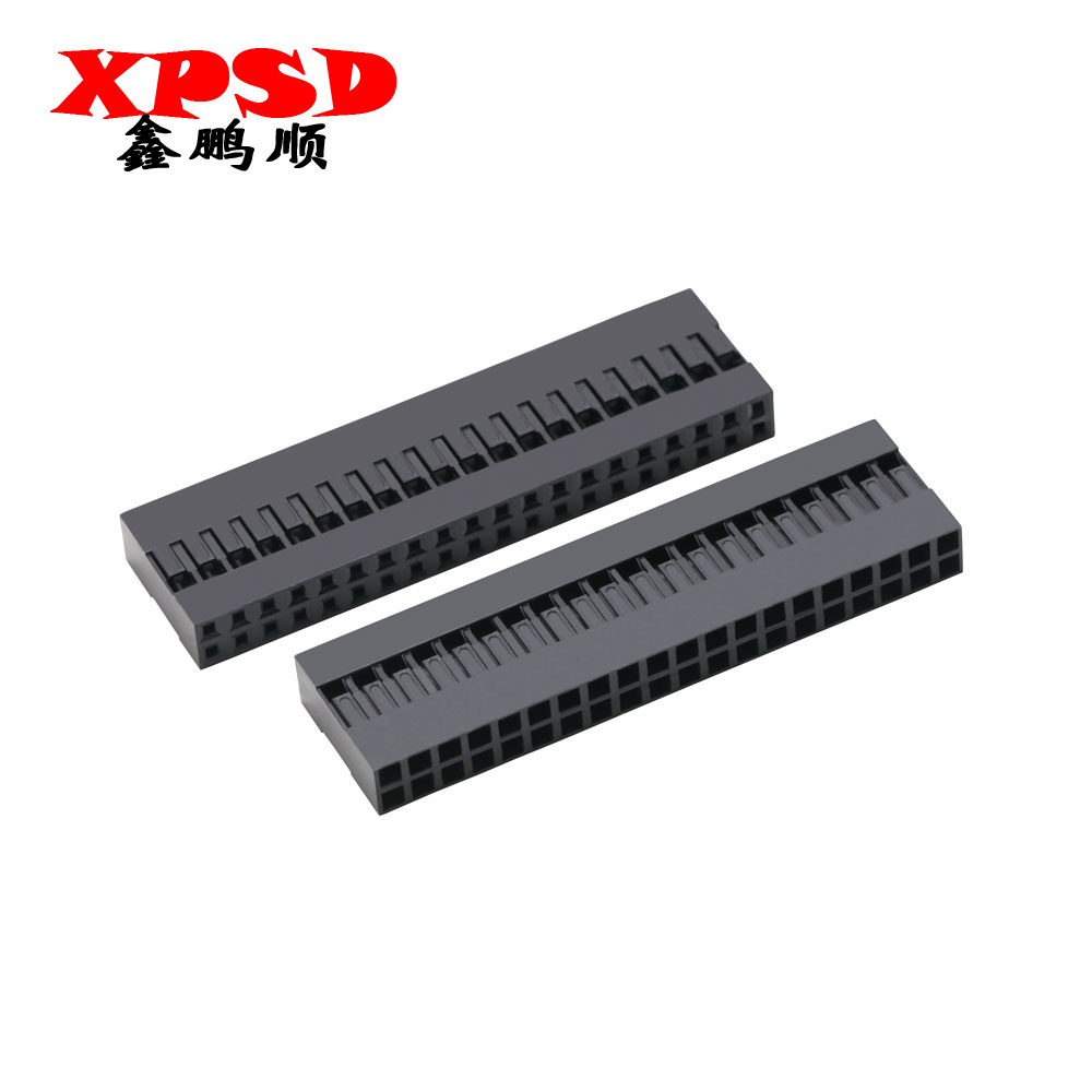 TJC8 Dupont Plastic Shell Plug 2.54mm Double Row Dupont Connector 2*2/3/4/5/6/7/8/9/10/20P Housing Female Pin Connector Terminal: Red