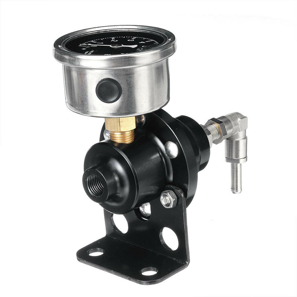 Regulador de presión de combustible Universal de aluminio ajustable, supercargador con medidor de aceite, accesorios para automóviles, 4 colores