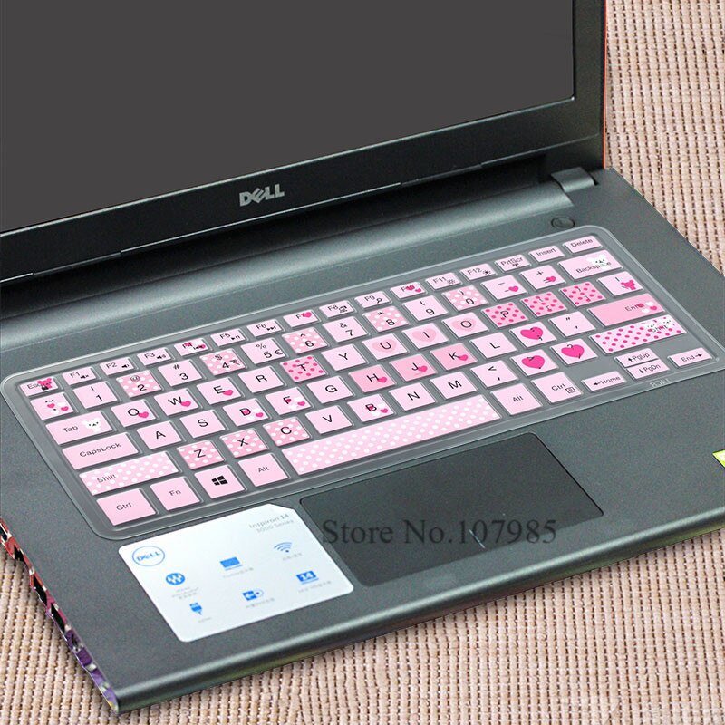 Laptop keyboard cover Protector Skin For Dell Inspiron 13 7373 7437 7370 E7370 13.3"/ Inspiron 15 15.6" 7000 5579 7573 P70F: Bear