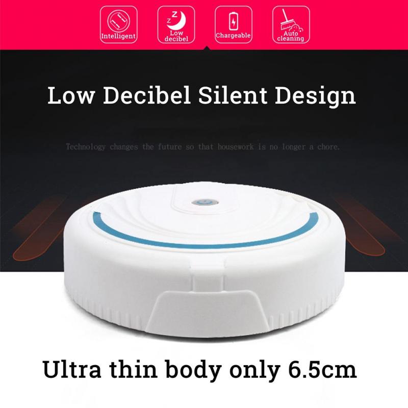 Oplaadbare Smart Floor Robot Schoonmaken Vacuüm Automatische Vegen Cleaner Voor Home Office Usb Charge