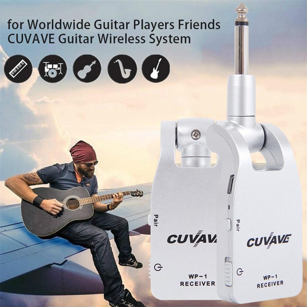 2.4Ghz Draadloze Gitaar System Zender Ontvanger Ingebouwde 30 M Zendbereik 1/4 "Elektrische Gitaar Versterker Bateria mixer