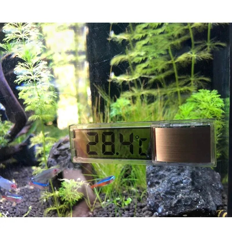 Termómetro Digital LCD electrónico para acuario, medidor de temperatura para pecera, accesorios para pecera, 1 piezas