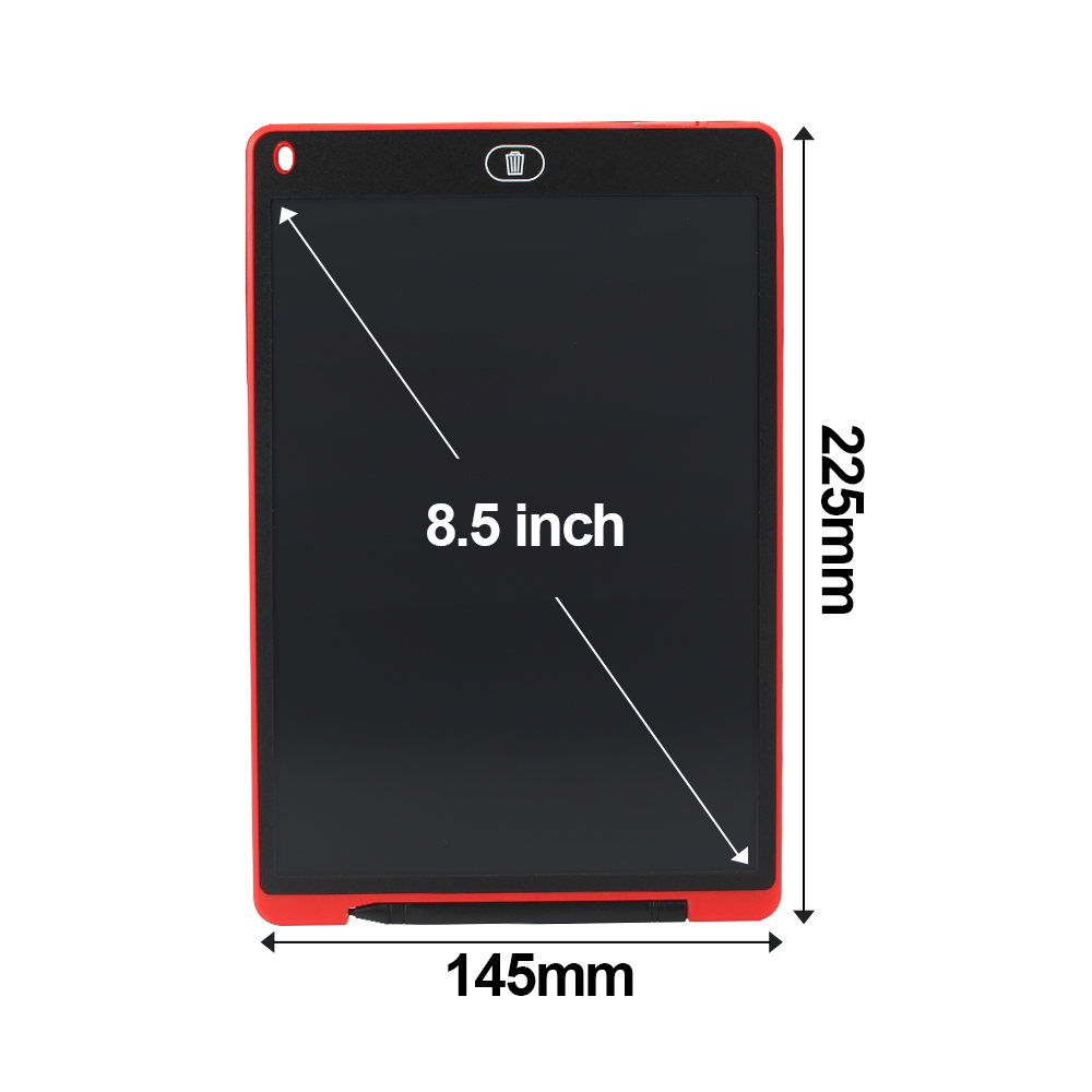 4.4/8.5/10/12inch Electronic Drawing Board Lcd Screen Writing Tablet Digital Graphic Drawing Electronic Handwriting Board+pen: 8.5 inch red