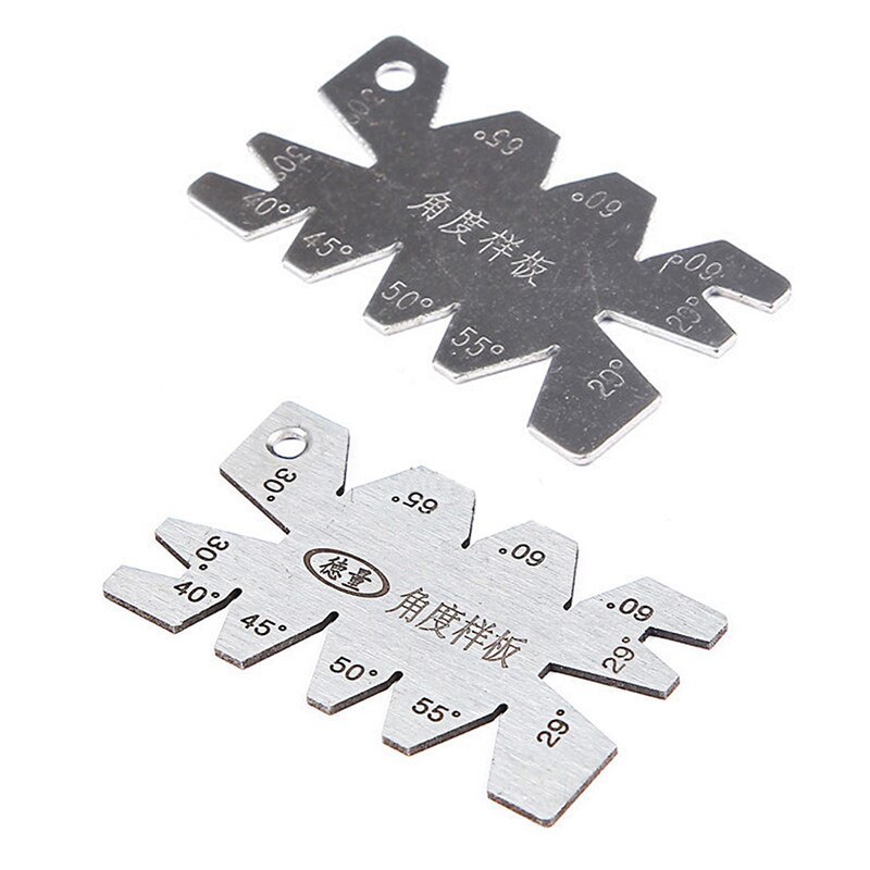 Stainless Steel Screw Thread Cutting Angle Gauge Measuring Tool Threads Angles Measurement Tool Screw Cutting Gauge