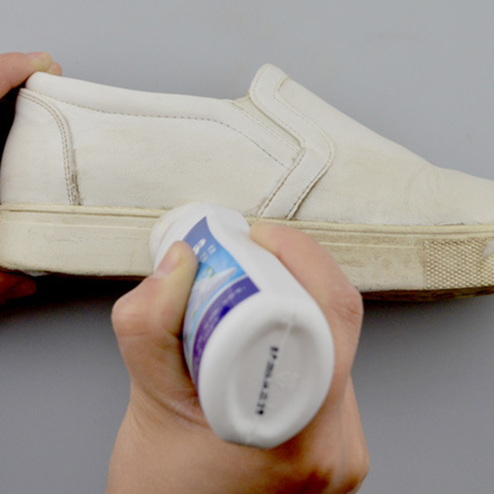 100ml hvide sko renere hvidere polske rengøringsværktøj sko børste sko sneakers casual læder sko rengøring sko pleje forsyninger