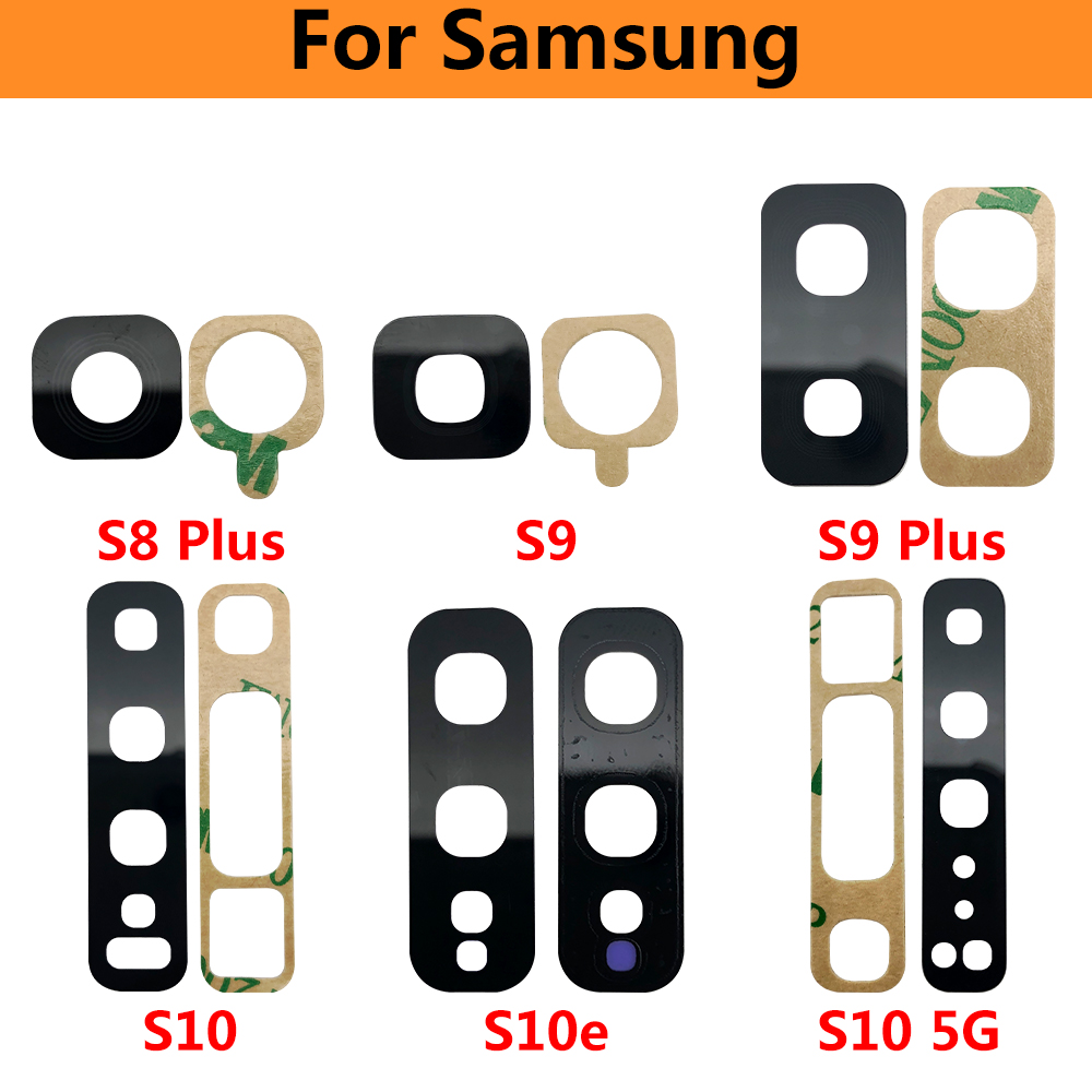 2Stck, neue Hinten Zurück Kamera Glas Objektiv Für Samsung S10 5G S10 S10e S20 S8 S9 S21 Plus S20 Ultra kamera Glas Mit Klebstoff + Werkzeuge