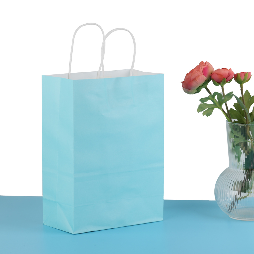 2/5/10 Stuks Kleurrijke Kraft Papieren Zakken Diy Multifunctionele Papieren Zak Met Handvatten Festival Kerst Cadeau Verpakking Zakje Boodschappentassen: Olijf / 7.4x7.2x4 cm