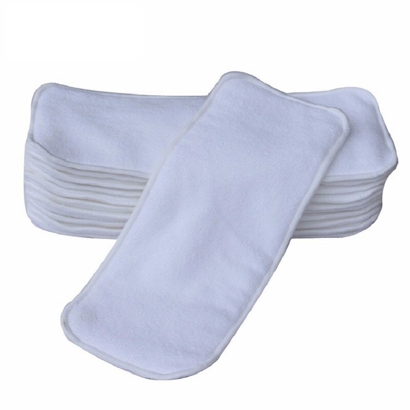 Ohbabyka-couches lavables | Paquet de 10 couches, Couche Lavable, Microfibre, charbon de bambou, tissu de Couche, Inserts de couverture de couches