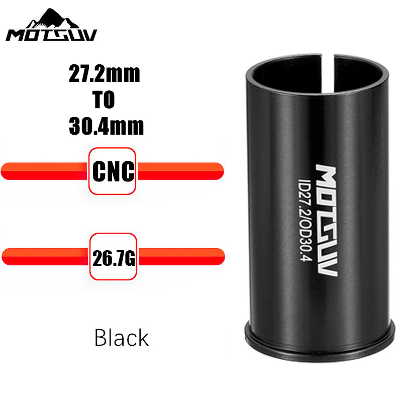 MOTSUV Fahrrad Sattelstütze Adapter Legierung Hülse Konvertieren Sattelstütze Rohr Konvertierung Adapter 25,4 27,2 28,6 30,4 30,8 31,6 33,9 34,9mm: Licht Grau
