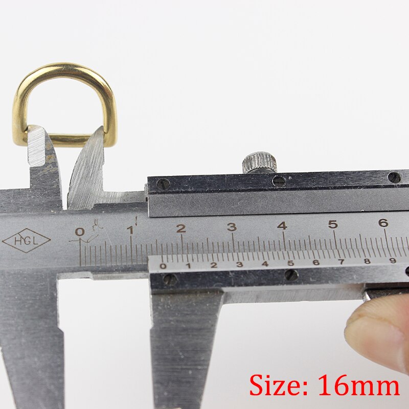 Solid brass cast rigging D ring saddle pet dog collar strap webbing harness Dee ring Leather craft bag luggage hardware acce: Inner width 16mm