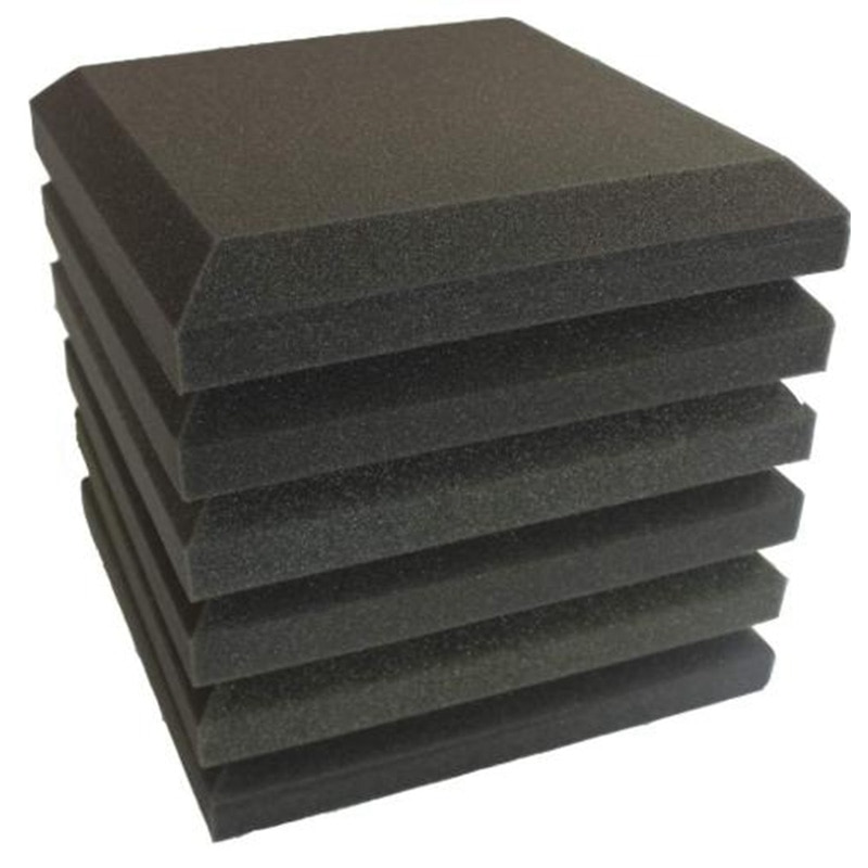 6 Pcs Studio Acoustic Foam Sound Proofing Ceiling Tile Panels Studio KTV Noise Absorption Square Foam, 25 x 25 x 5cm: Default Title