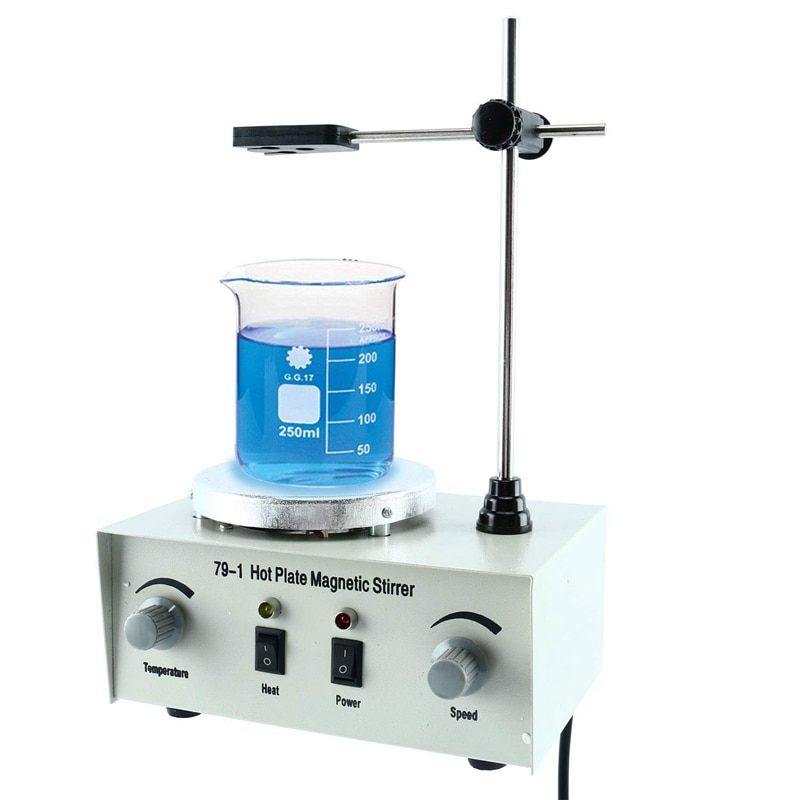 Heating netic Stirrer Lab Mixer Machine 1000Ml Plate netic Stirrer Lab Dual Control Mixer for Stirring EU Plug