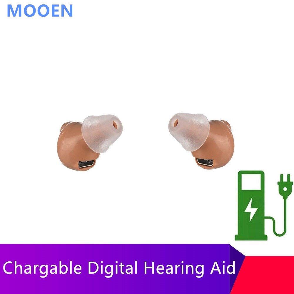 Invisible Hearing Aid Ear Hearing Device CIC Hearing Aid rechargeabl Mini Sound Amplifier Hearing Aids Amplifier for The Elderly
