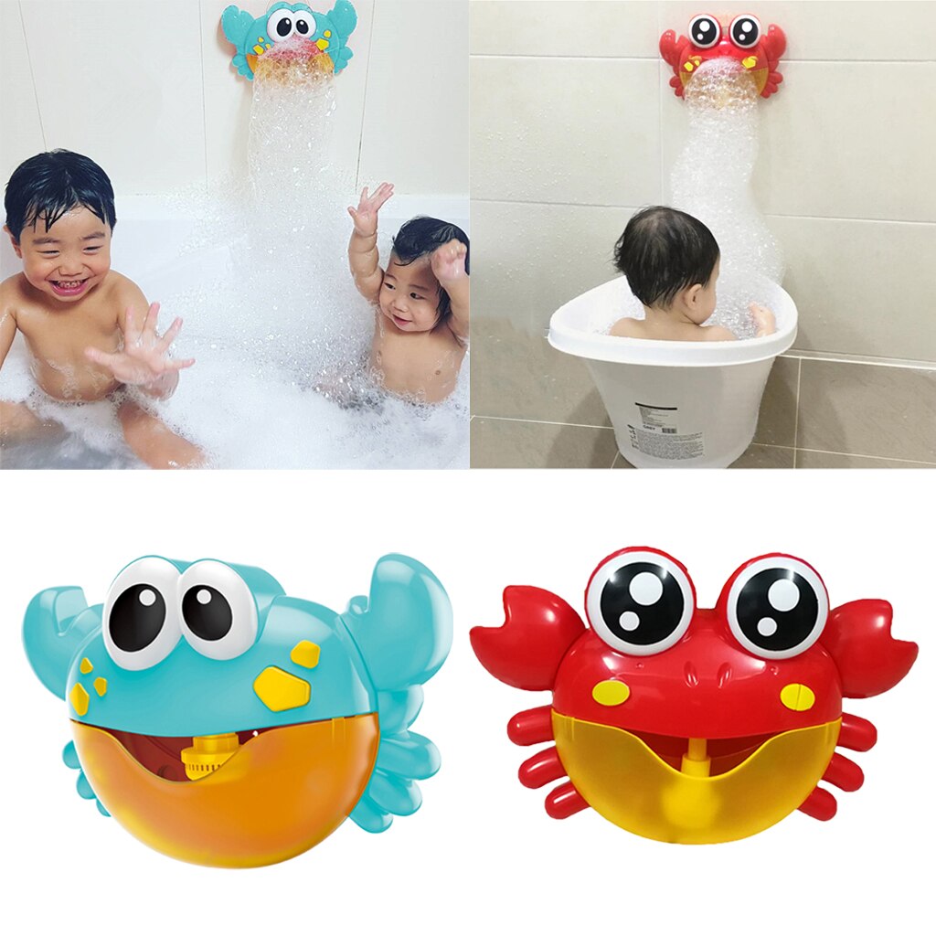 2 Stuks Kids Baby Bad Speelgoed Krab Patroon Bubble Maker Voor Badkamer Decor