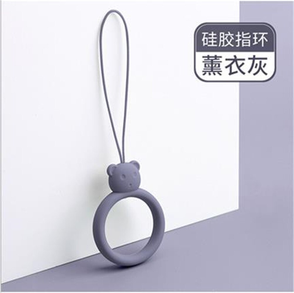 Silicone Ring Ring Bear Liquid Silicone Cell Phone Lanyard Electronic Cigarette Lanyard Headphone Case Pendant U Disk Lanyard: P1