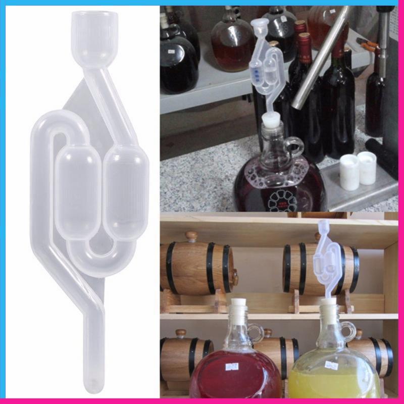 Domowe wino odpowietrznik blokada wydech wytwarzanie wina narzędzie jednokierunkowe domowe warzenie rurka fermentacyjna robić wina zawór zwrotny szczelne zawory wodne